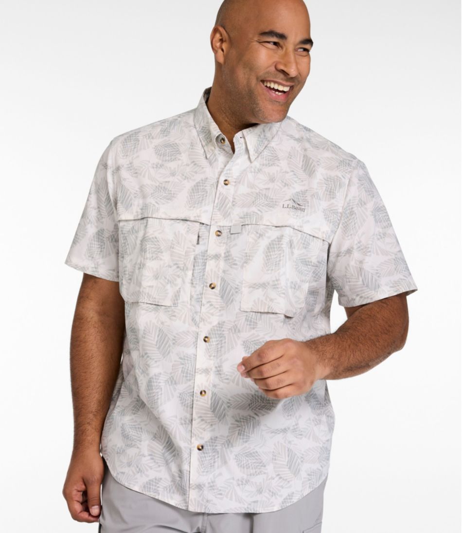 Men's Tropicwear Shirt, Short-Sleeve Print | L.L.Bean for sale