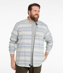 Men's Comfort Stretch Chambray Shirt, Traditional Untucked Fit, Long-Sleeve, Stripe | L.L.Bean near me
