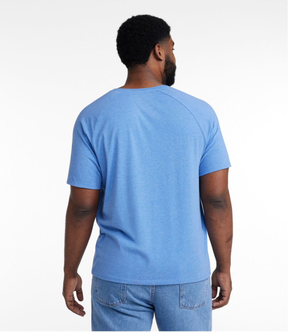 Men's Comfort Stretch Pima Tee Shirt, Short-Sleeve Henley | L.L.Bean outlet