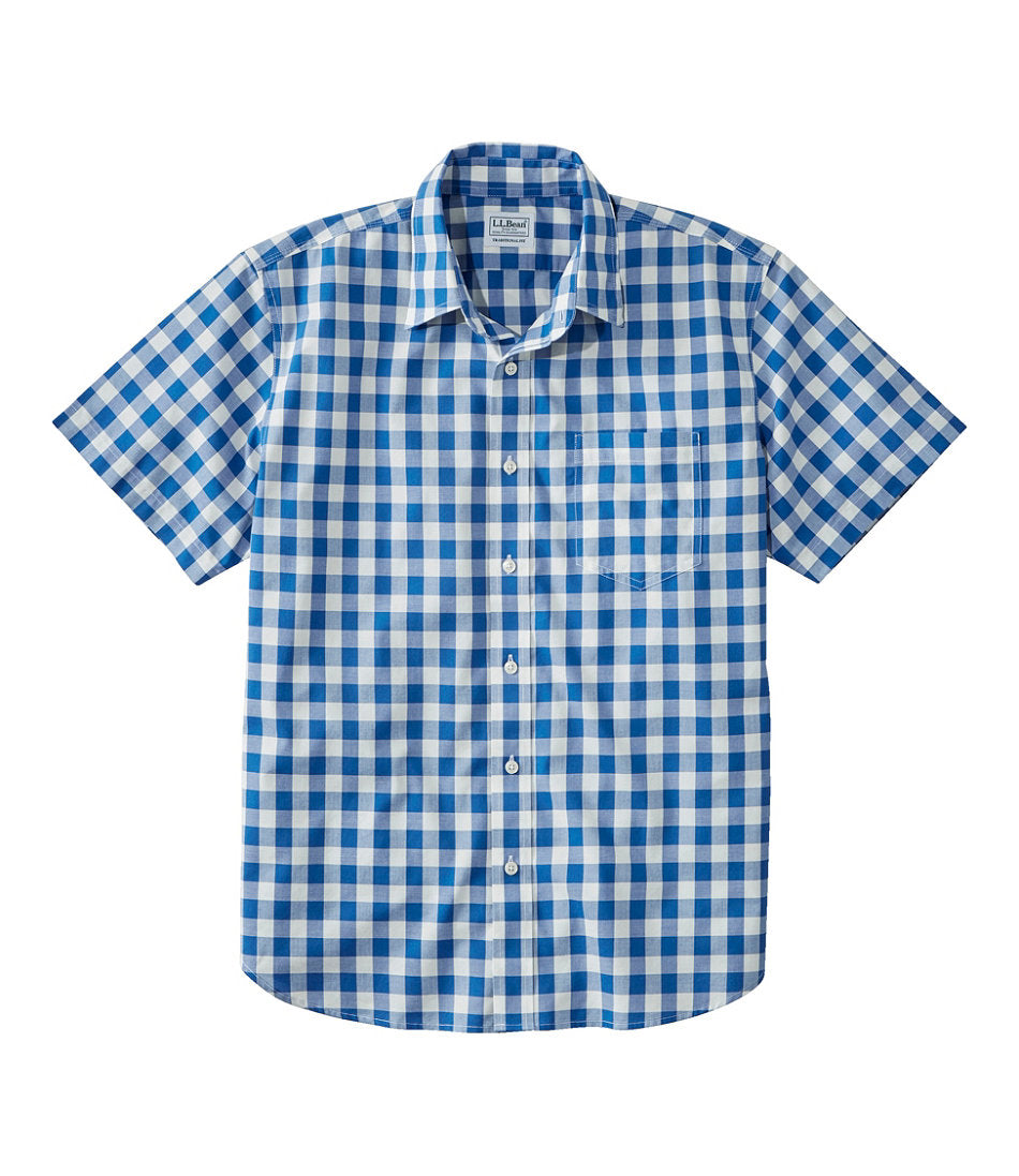 Men's Bean's Wrinkle-Free Everyday Shirt, Traditional Untucked Fit, Plaid, Short-Sleeve | L.L.Bean online