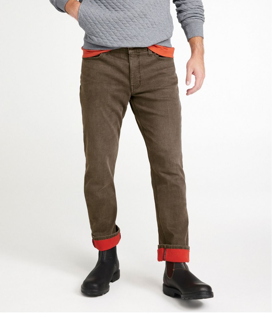 Men's BeanFlex® Jeans, Standard Athletic Fit, Fleece-Lined | L.L.Bean outlet