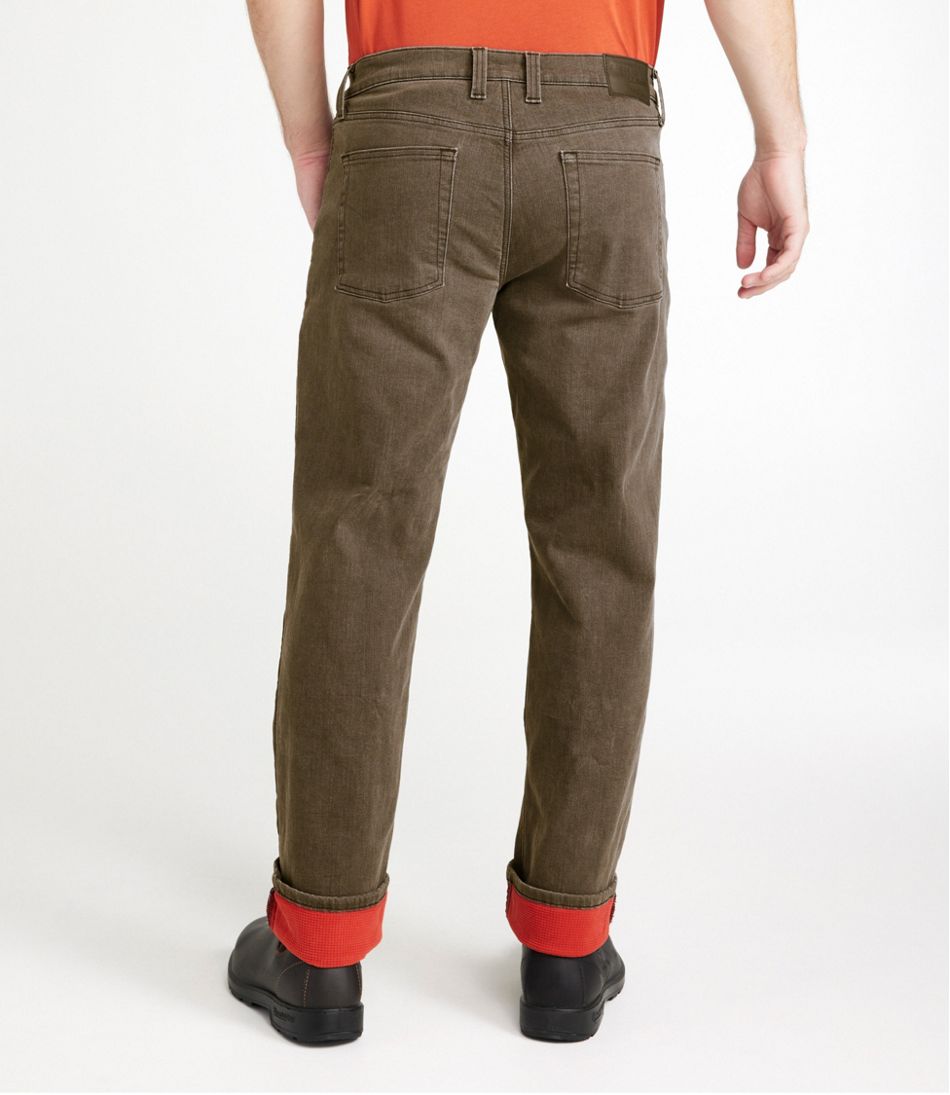 Men's BeanFlex® Jeans, Standard Athletic Fit, Fleece-Lined | L.L.Bean outlet