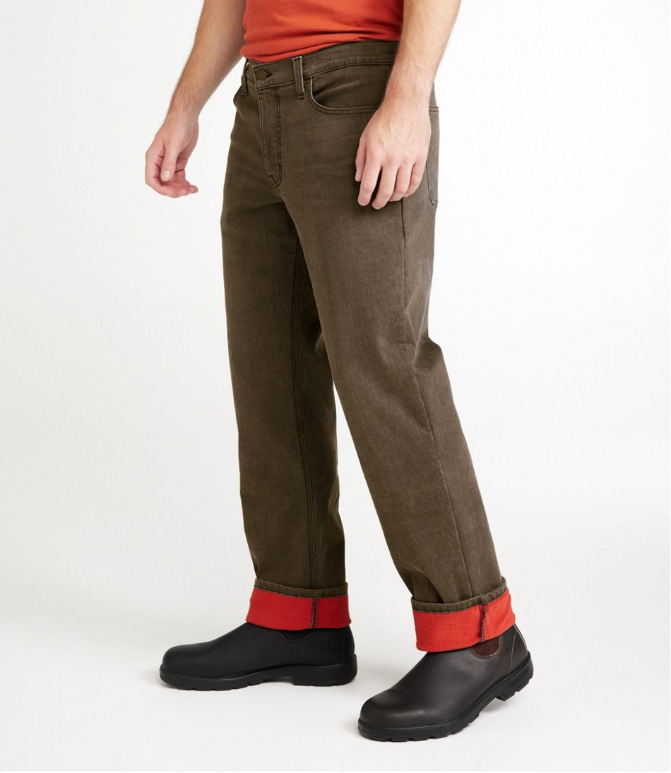 Men's BeanFlex® Jeans, Standard Athletic Fit, Fleece-Lined | L.L.Bean outlet