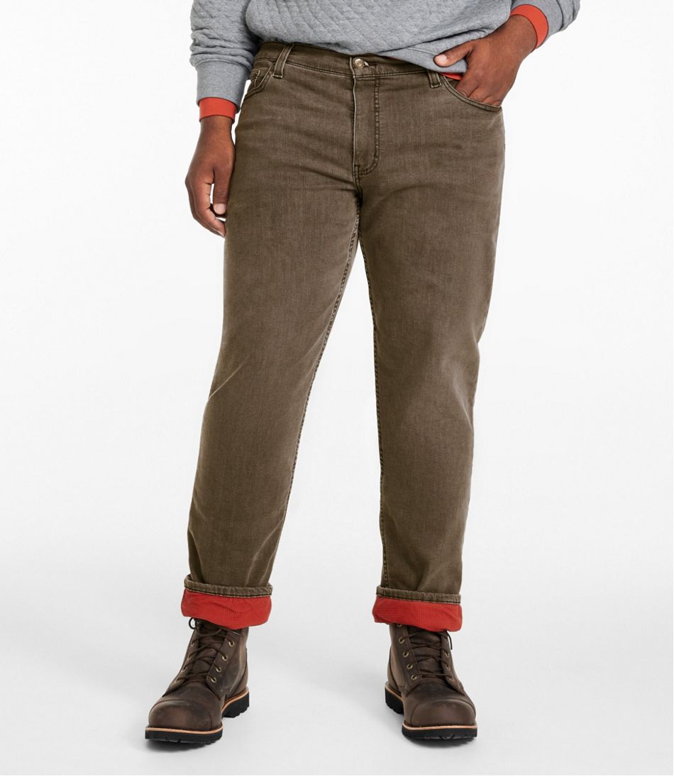 Men's BeanFlex® Jeans, Standard Athletic Fit, Fleece-Lined | L.L.Bean outlet