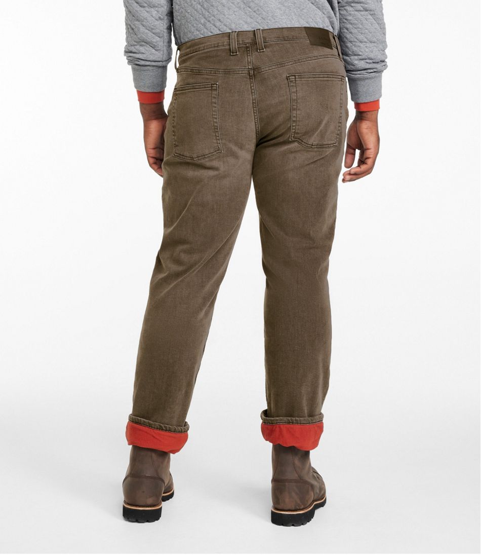 Men's BeanFlex® Jeans, Standard Athletic Fit, Fleece-Lined | L.L.Bean outlet