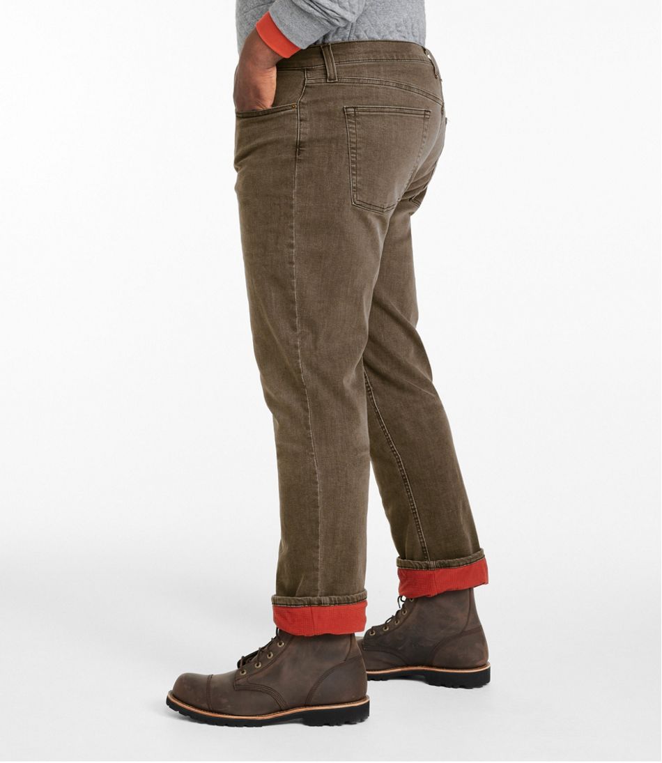 Men's BeanFlex® Jeans, Standard Athletic Fit, Fleece-Lined | L.L.Bean outlet