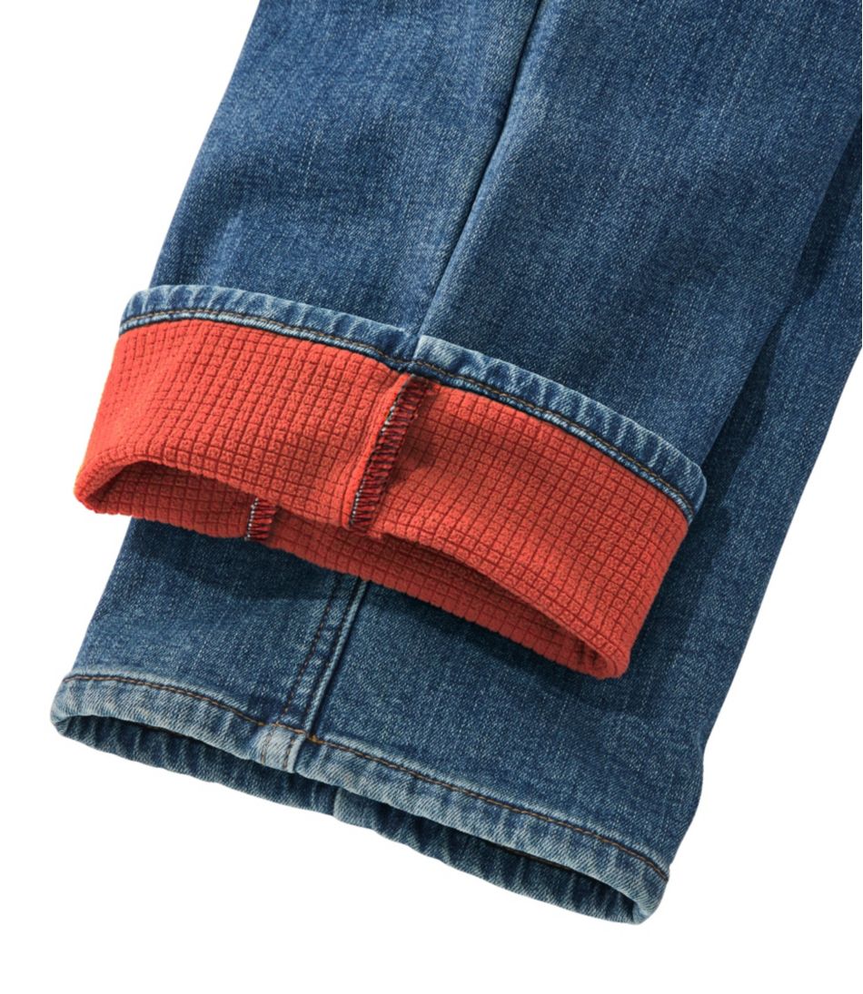 Men's BeanFlex® Jeans, Standard Athletic Fit, Fleece-Lined | L.L.Bean outlet