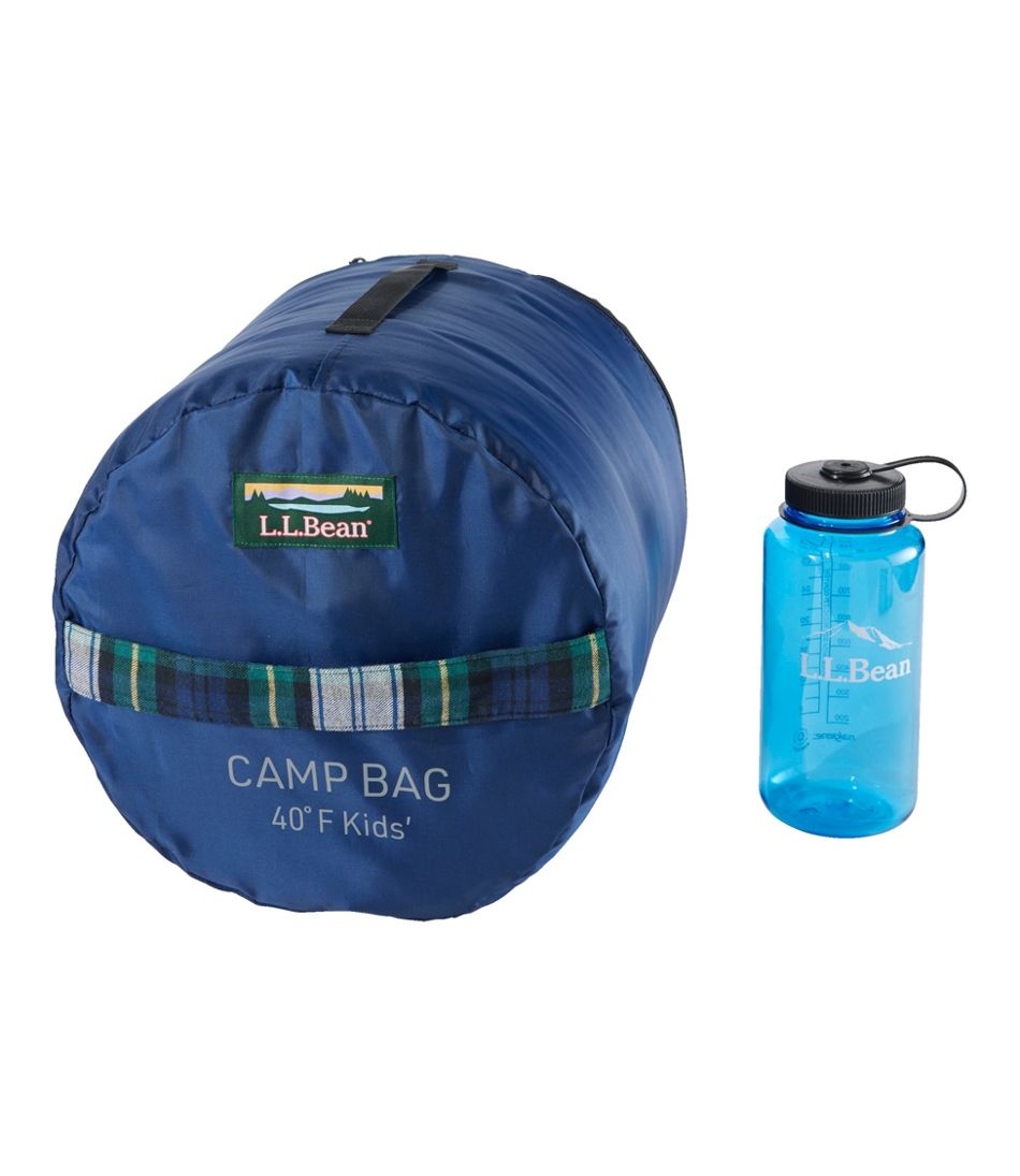 Kids' L.L.Bean Flannel Lined Camp Sleeping Bag, 40° | L.L.Bean for sale