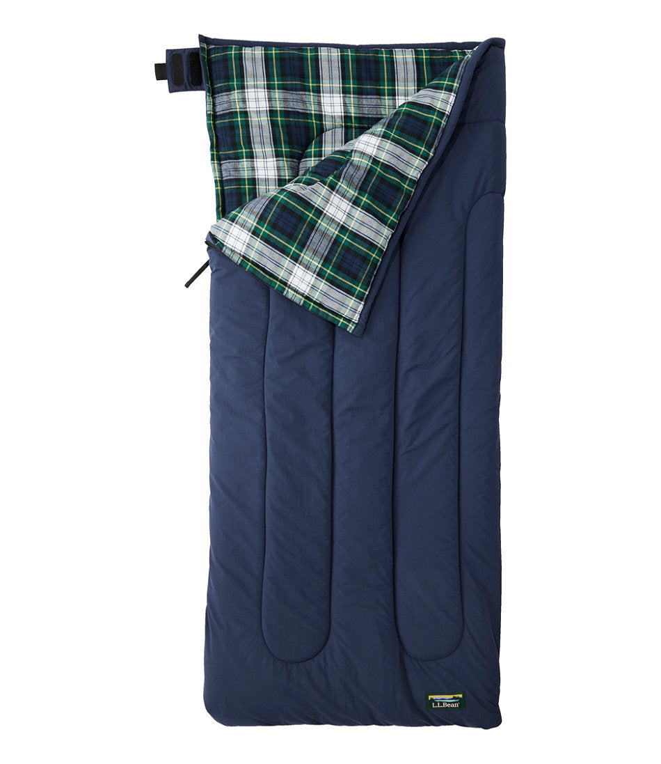 Kids' L.L.Bean Flannel Lined Camp Sleeping Bag, 40° | L.L.Bean for sale