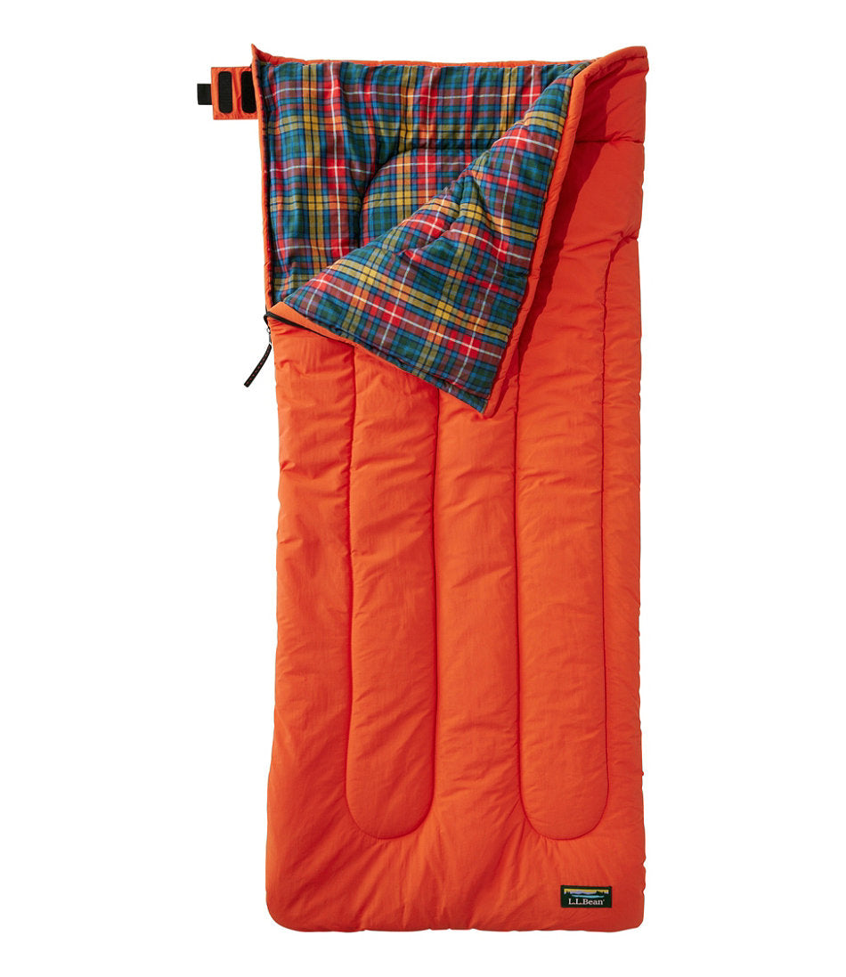Kids' L.L.Bean Flannel Lined Camp Sleeping Bag, 40° | L.L.Bean for sale