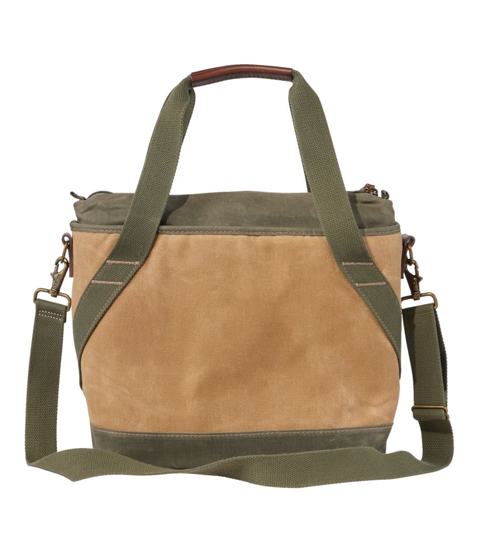 Insulated Waxed-Canvas Tote, Medium | L.L.Bean for sale