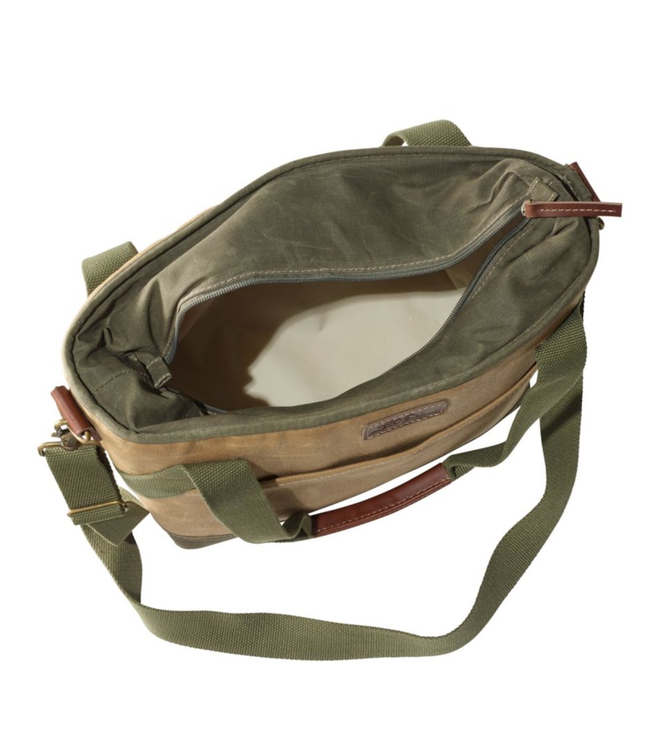 Insulated Waxed-Canvas Tote, Medium | L.L.Bean for sale