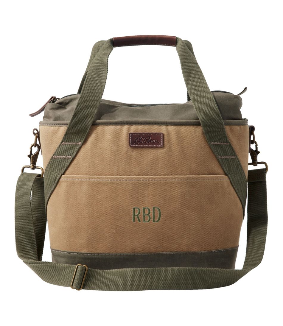 Insulated Waxed-Canvas Tote, Medium | L.L.Bean for sale