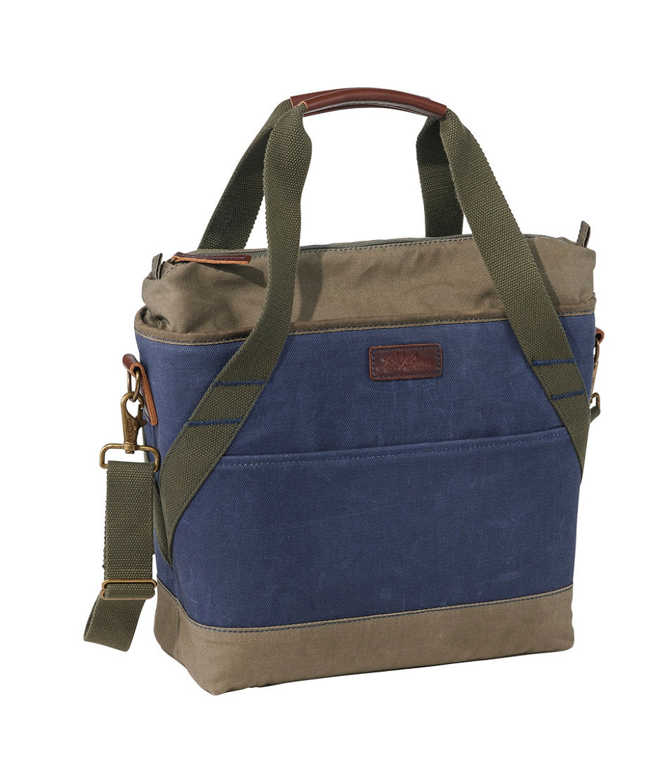 Insulated Waxed-Canvas Tote, Medium | L.L.Bean for sale