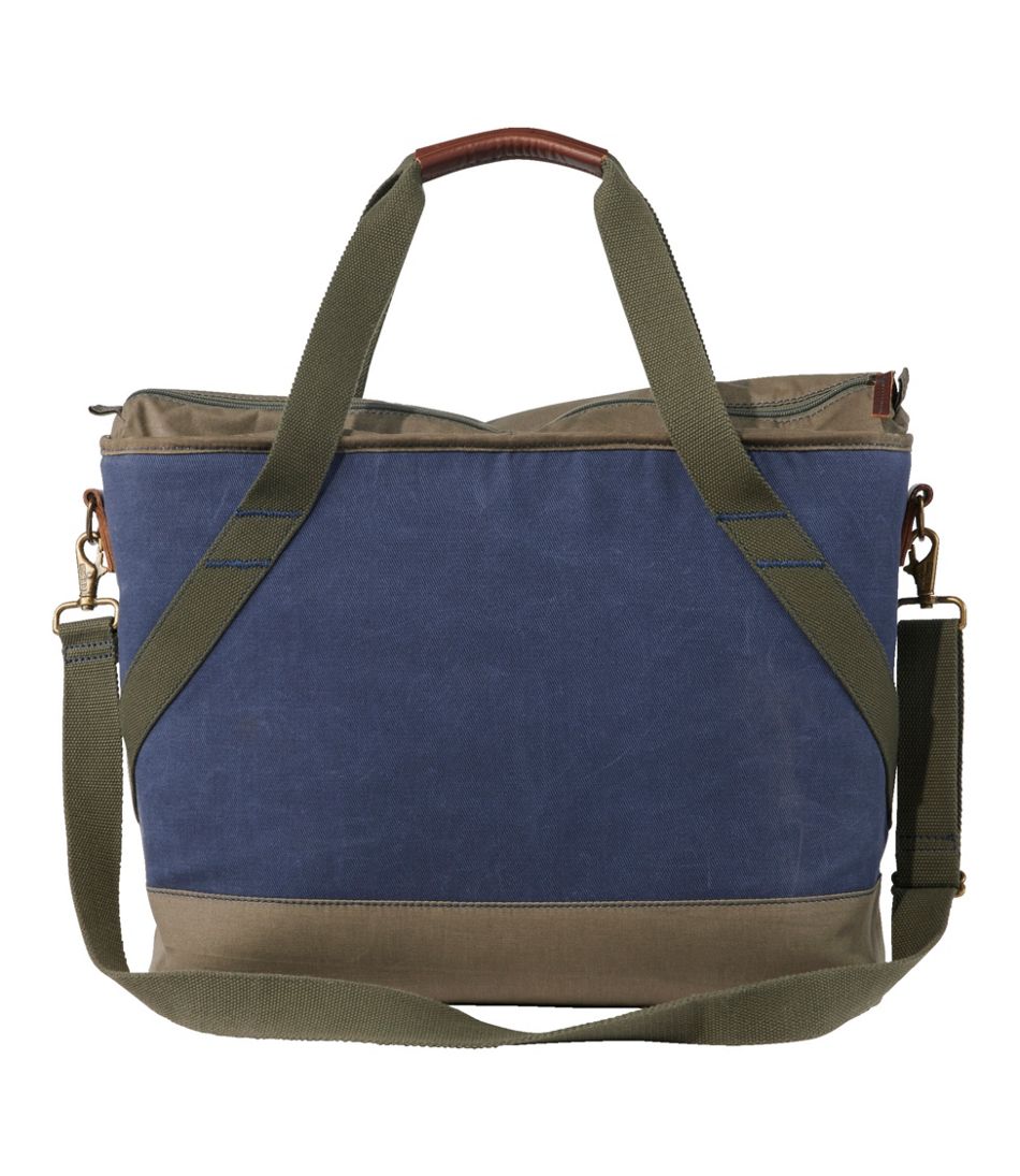 Insulated Waxed-Canvas Tote, Large | L.L.Bean discount