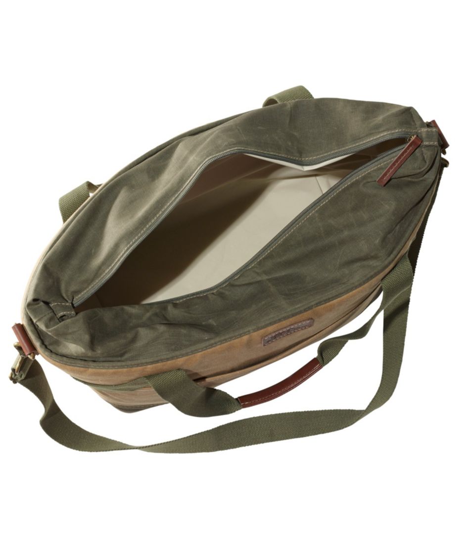 Insulated Waxed-Canvas Tote, Large | L.L.Bean discount