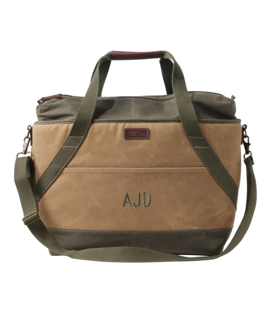 Insulated Waxed-Canvas Tote, Large | L.L.Bean discount