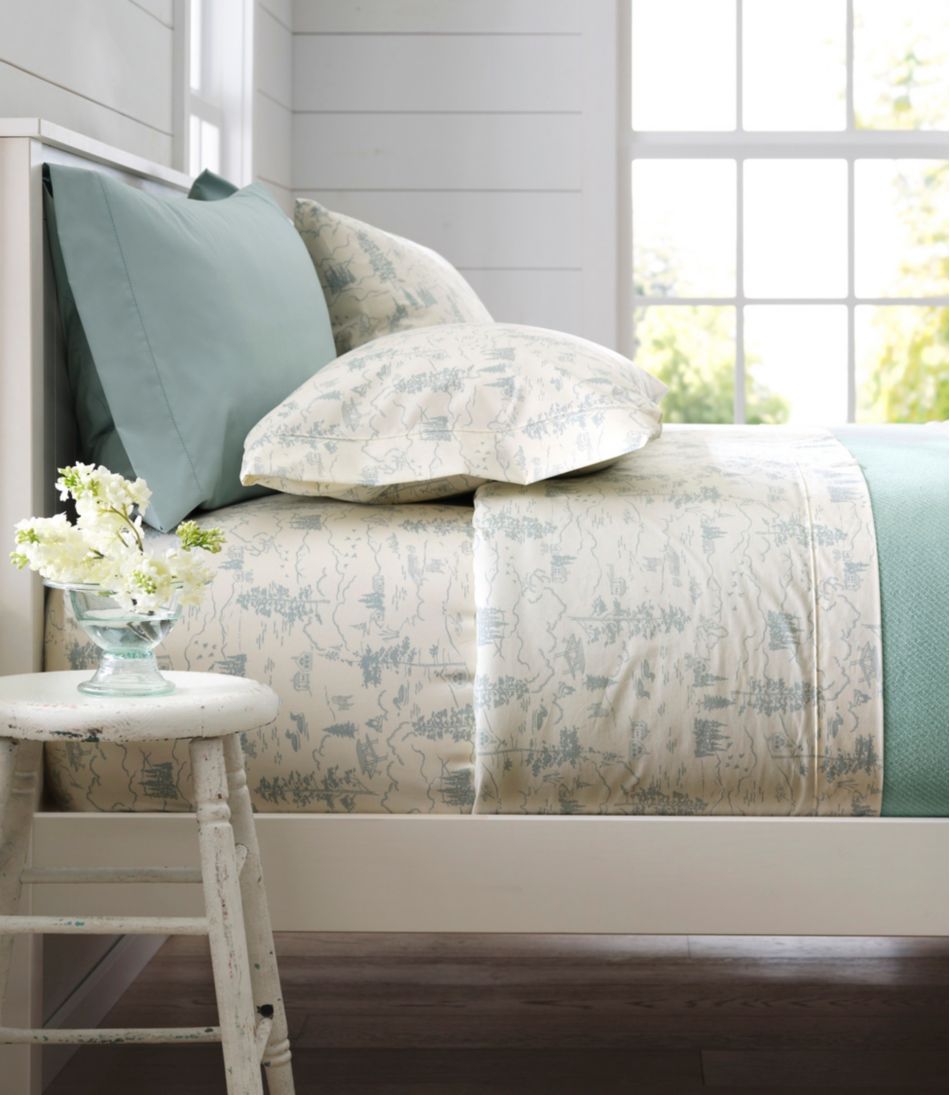280-Thread-Count Pima Cotton Percale Pillowcases, Set of Two | L.L.Bean online