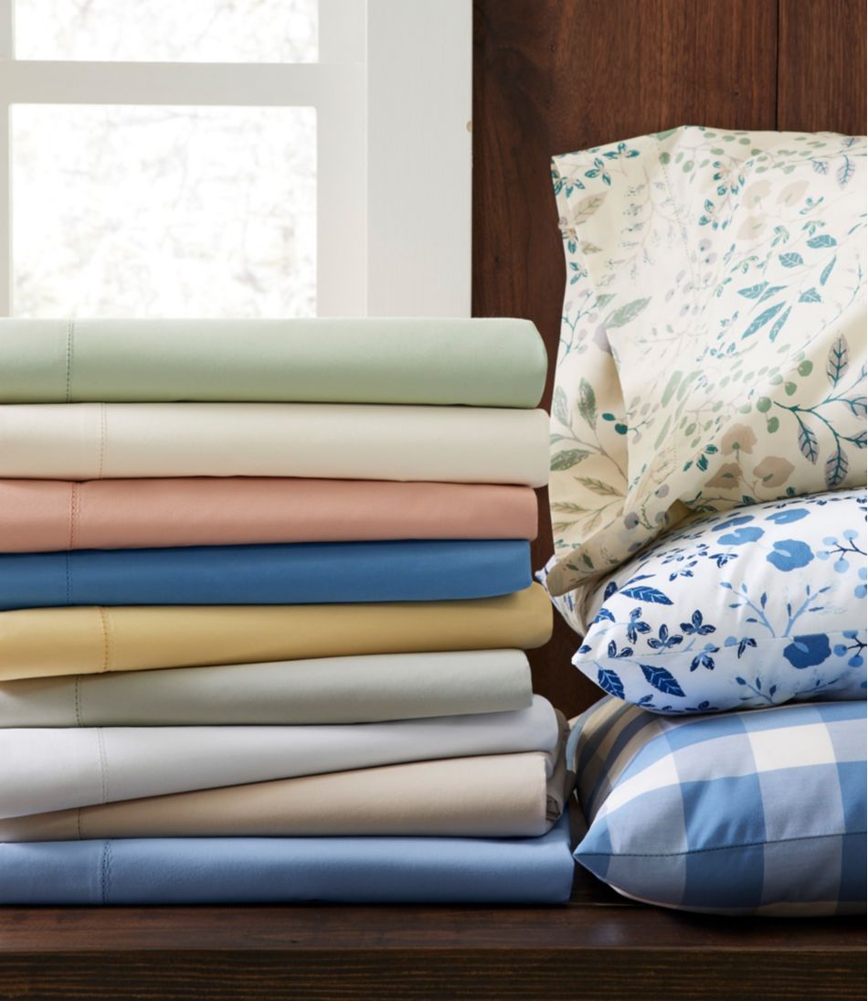 280-Thread-Count Pima Cotton Percale Pillowcases, Set of Two | L.L.Bean online