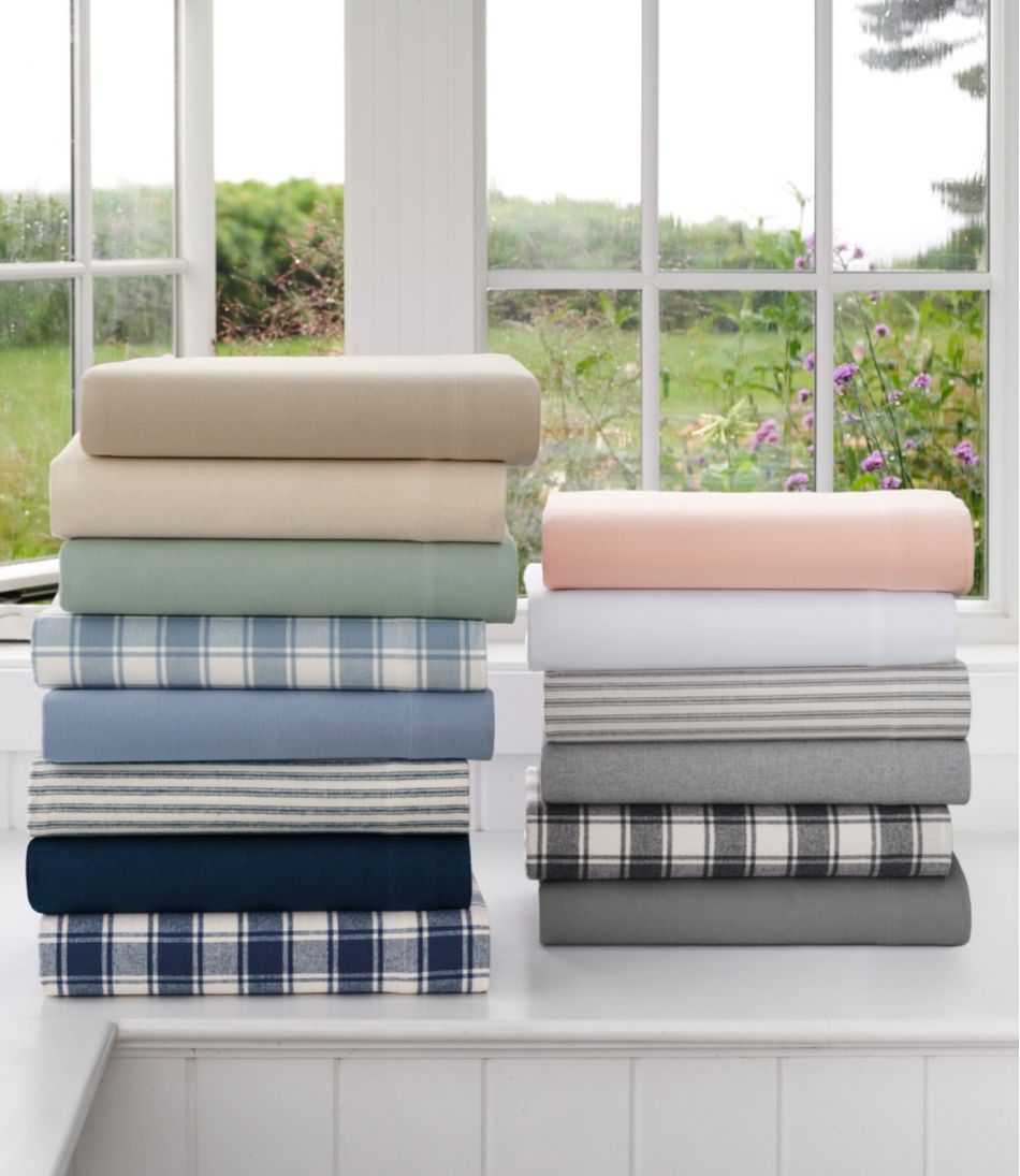 Ultrasoft Comfort Flannel Sheet, Fitted | L.L.Bean for sale