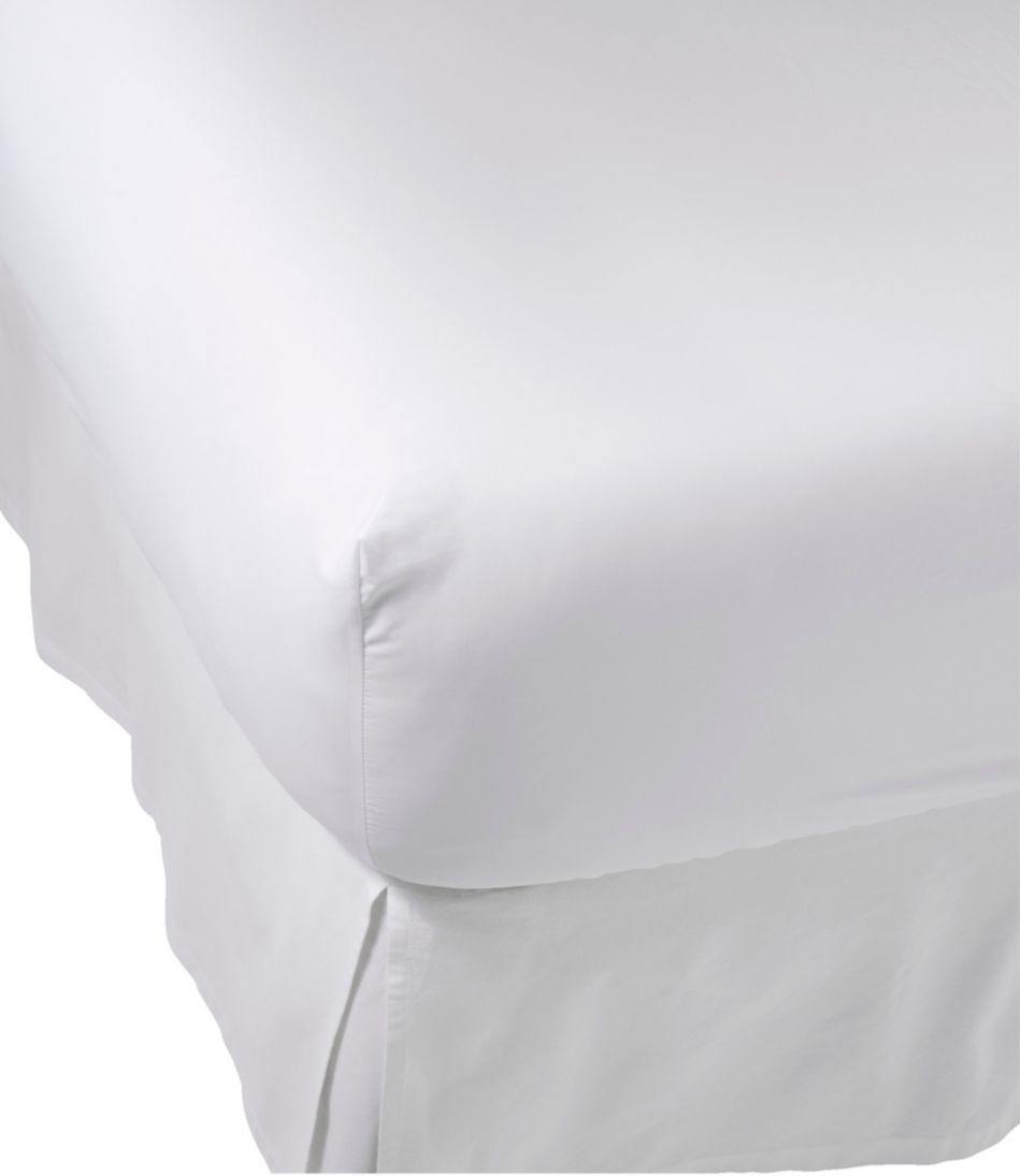 280-Thread-Count Pima Cotton Percale Sheet, Fitted | L.L.Bean on sale
