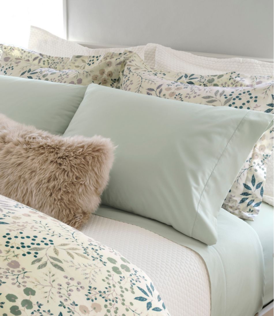 280-Thread-Count Pima Cotton Percale Sheet, Fitted | L.L.Bean on sale