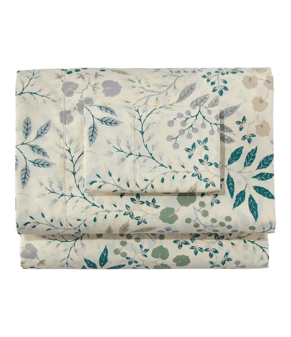 280-Thread-Count Pima Cotton Percale Sheet Set, Print | L.L.Bean discount