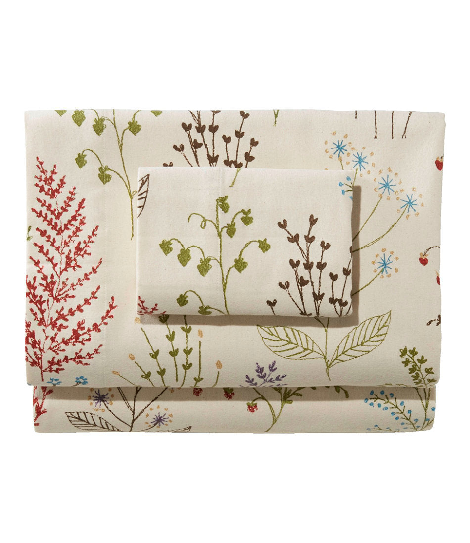 Botanical Floral Flannel Sheet Collection | L.L.Bean online