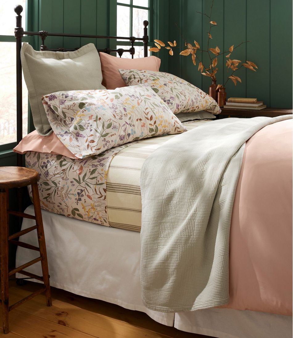 Birch Floral Percale Sheet Collection | L.L.Bean for sale