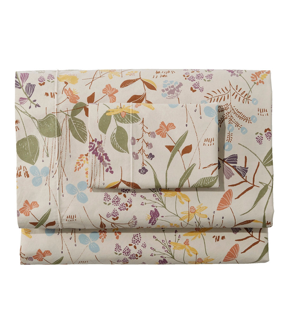 Birch Floral Percale Sheet Collection | L.L.Bean for sale