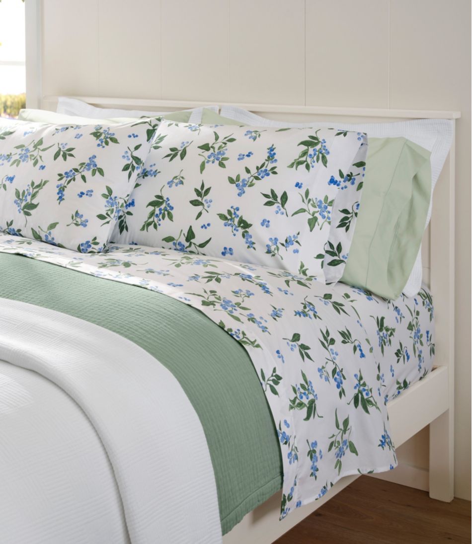 Jess Franks Blueberry Print Percale Sheet Set Collection | L.L.Bean on sale
