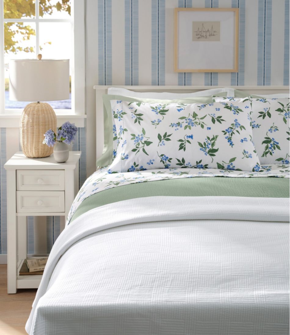 Jess Franks Blueberry Print Percale Sheet Set Collection | L.L.Bean on sale