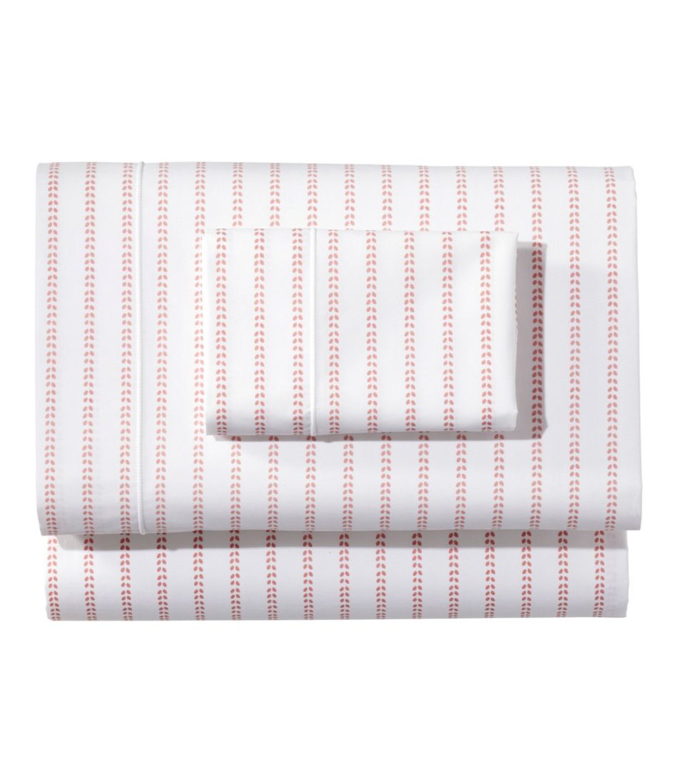 Sunwashed Percale Sheet Collection, Stripe Leaf | L.L.Bean discount