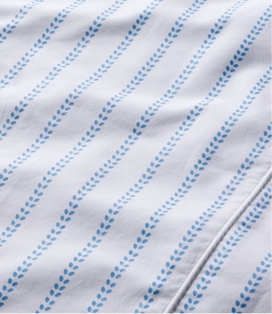 Sunwashed Percale Sheet Collection, Stripe Leaf | L.L.Bean discount