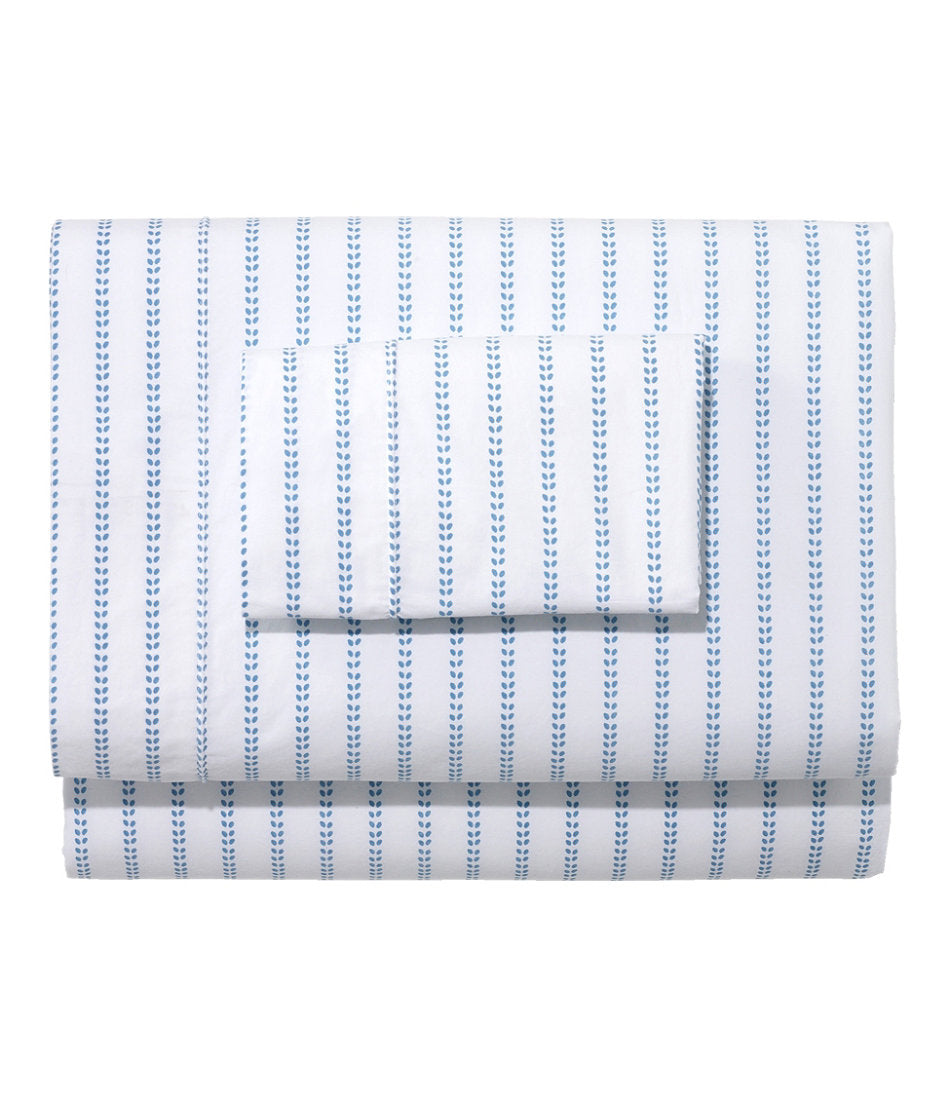 Sunwashed Percale Sheet Collection, Stripe Leaf | L.L.Bean discount