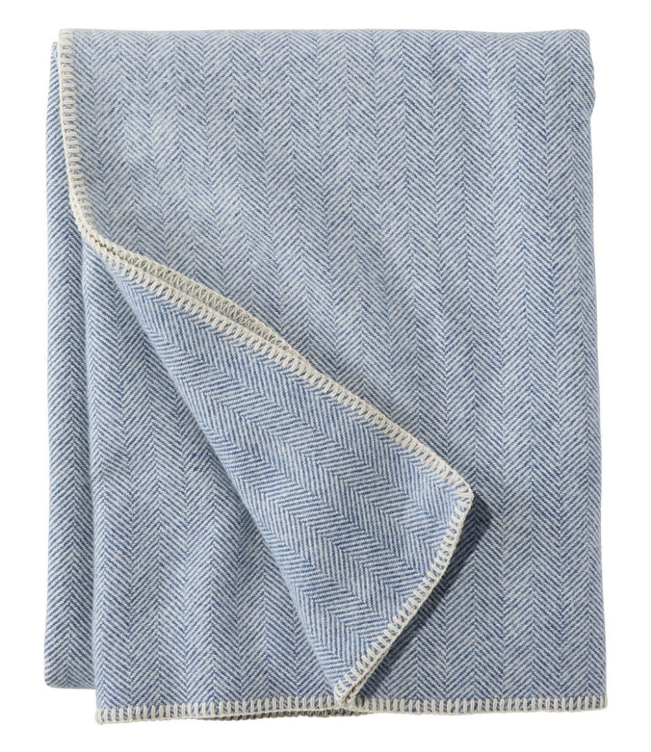 Washable Wool Blanket, Herringbone | L.L.Bean sale