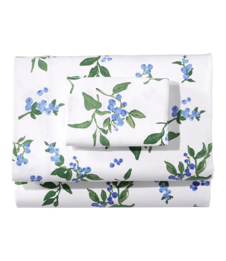 Jess Franks Blueberry Flannel Sheet Collection | L.L.Bean on sale