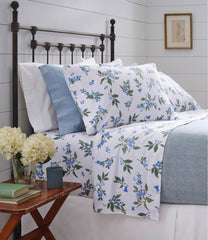 Jess Franks Blueberry Flannel Sheet Collection | L.L.Bean on sale