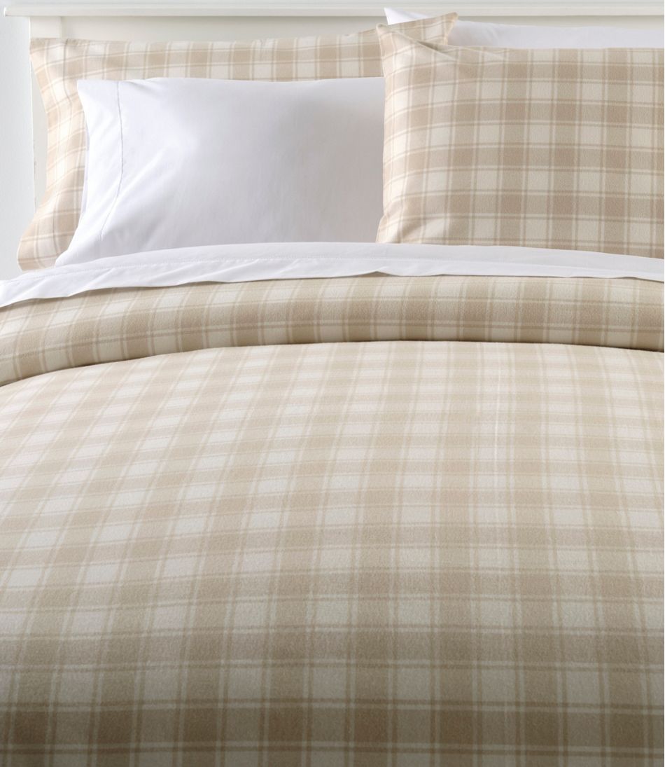 Ultrasoft Comfort Flannel Comforter Cover Collection, Check | L.L.Bean discount