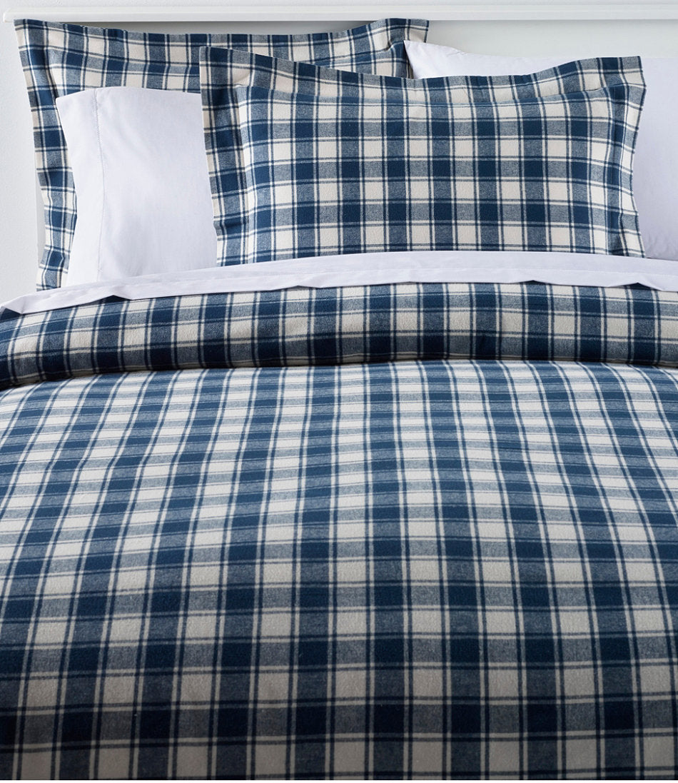 Ultrasoft Comfort Flannel Comforter Cover Collection, Check | L.L.Bean discount