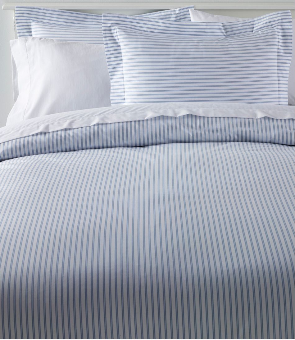 Premium Egyptian Percale Comforter Cover Collection, Stripe | L.L.Bean outlet