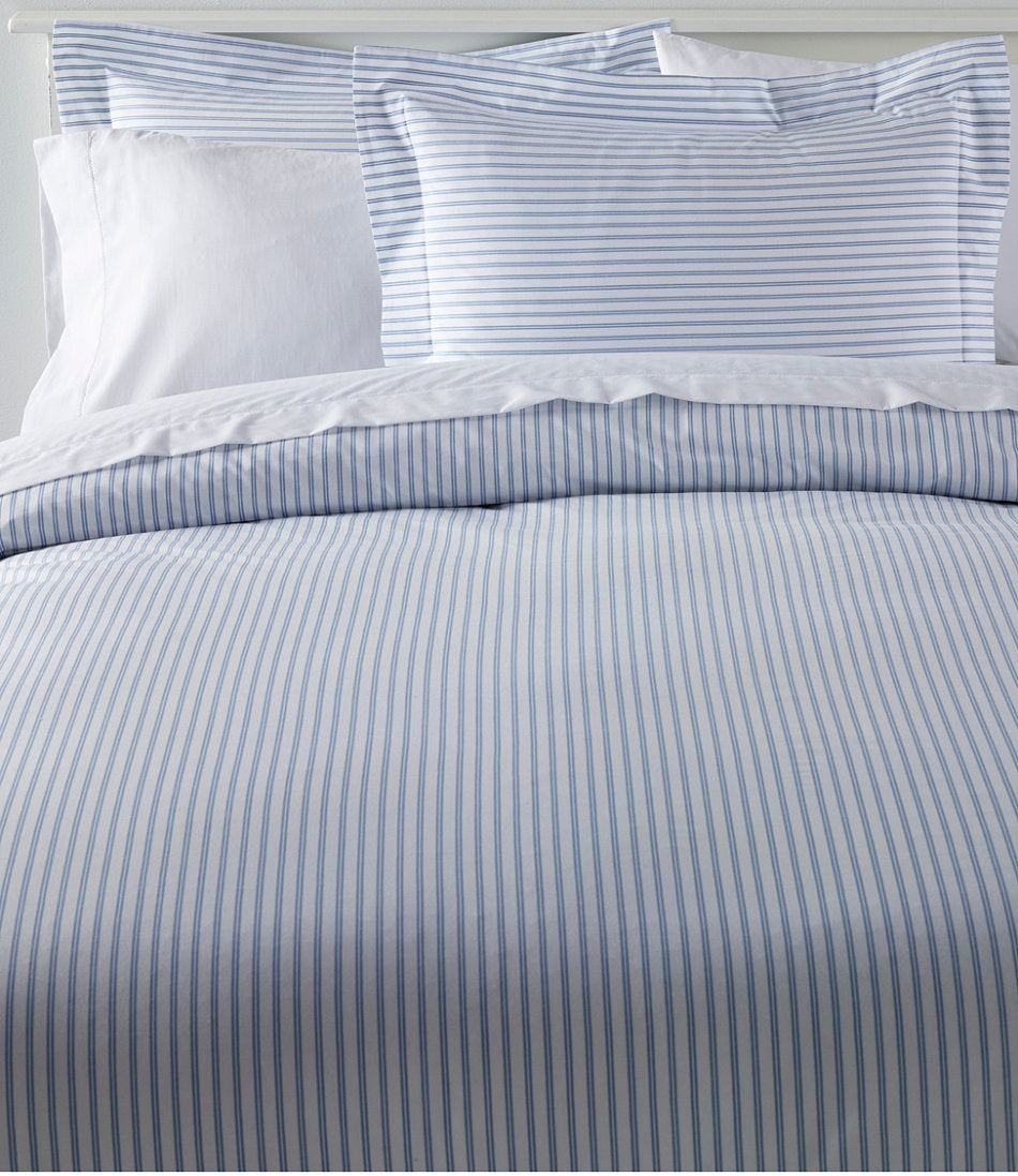 Premium Egyptian Percale Comforter Cover Collection, Stripe | L.L.Bean outlet
