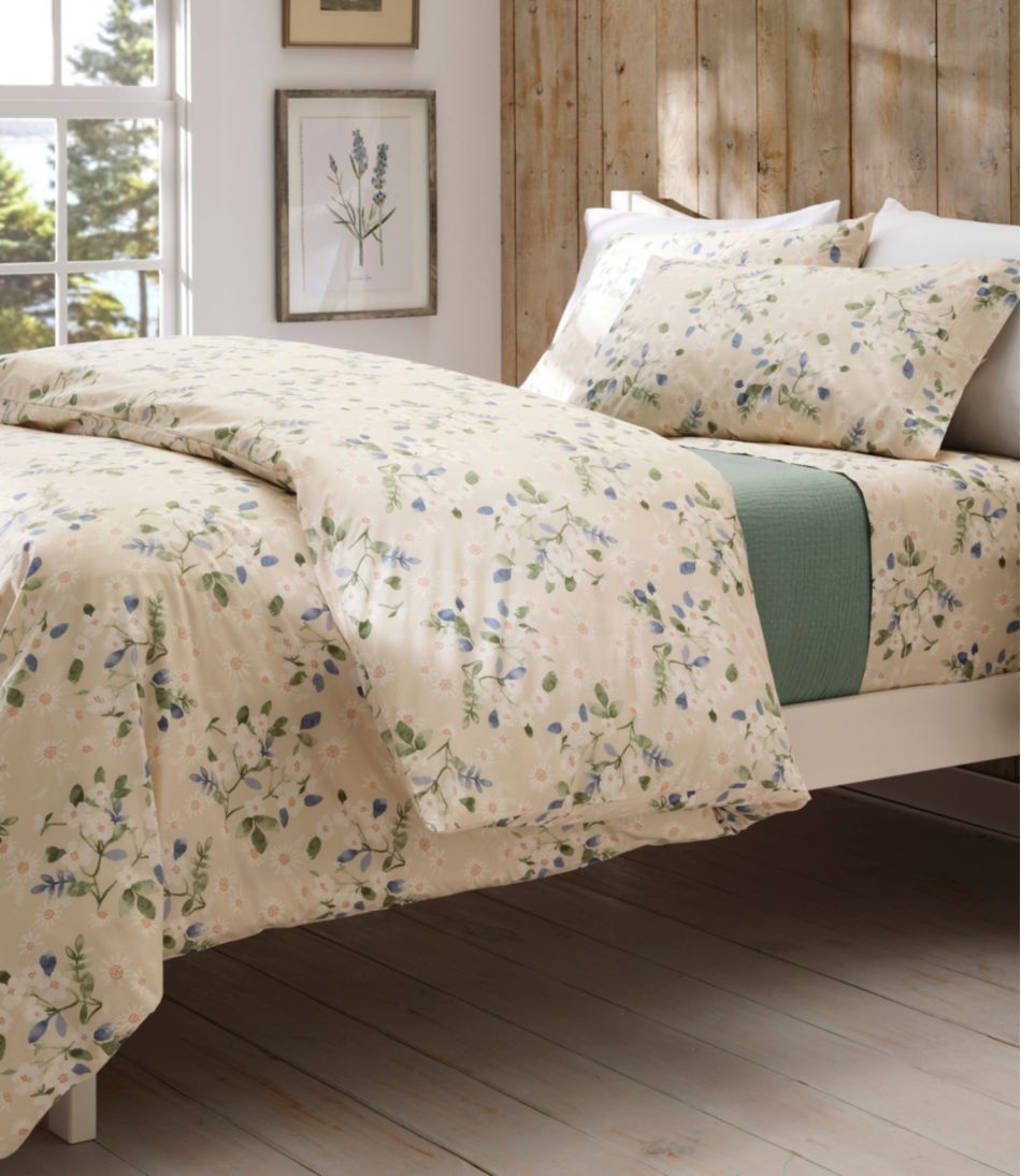 Premium Egyptian Percale Comforter Cover Collection, Daisy | L.L.Bean outlet