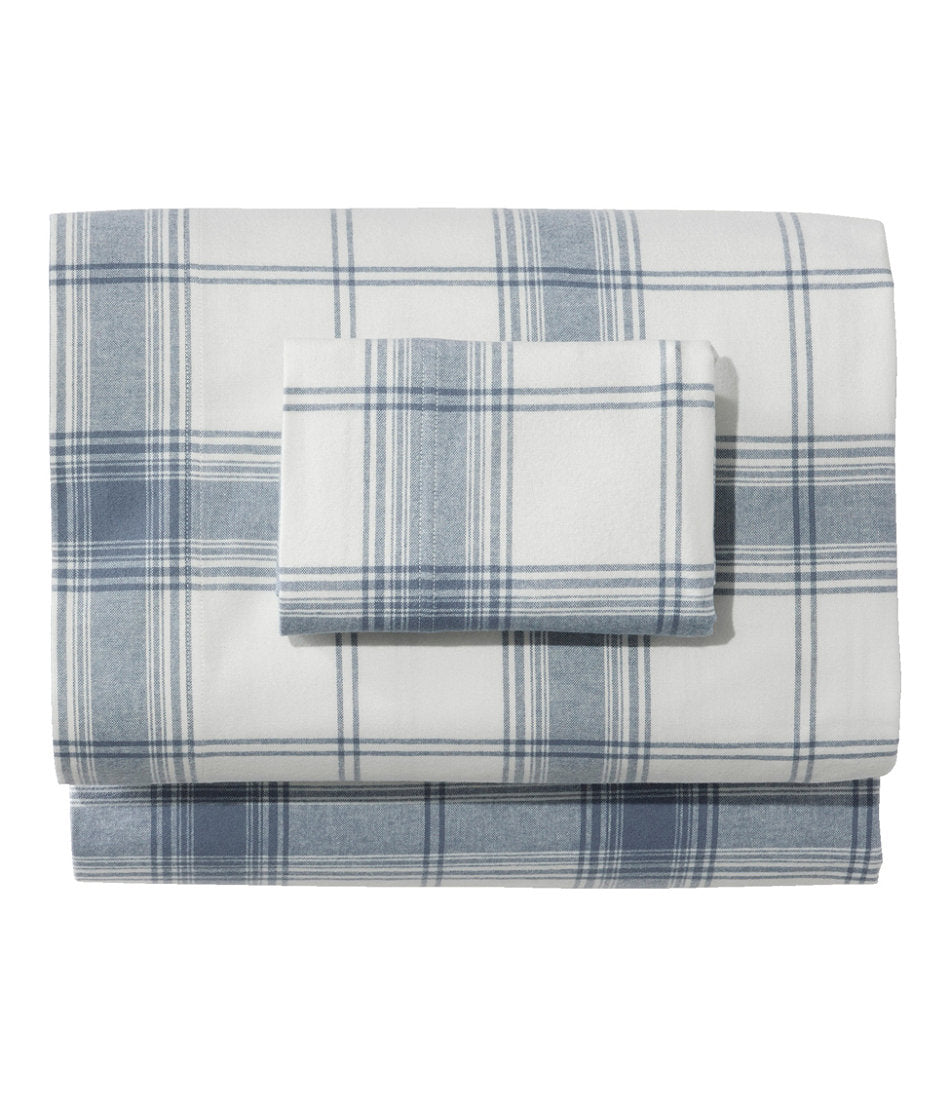 Organic Flannel Sheet Collection, Plaid | L.L.Bean for sale