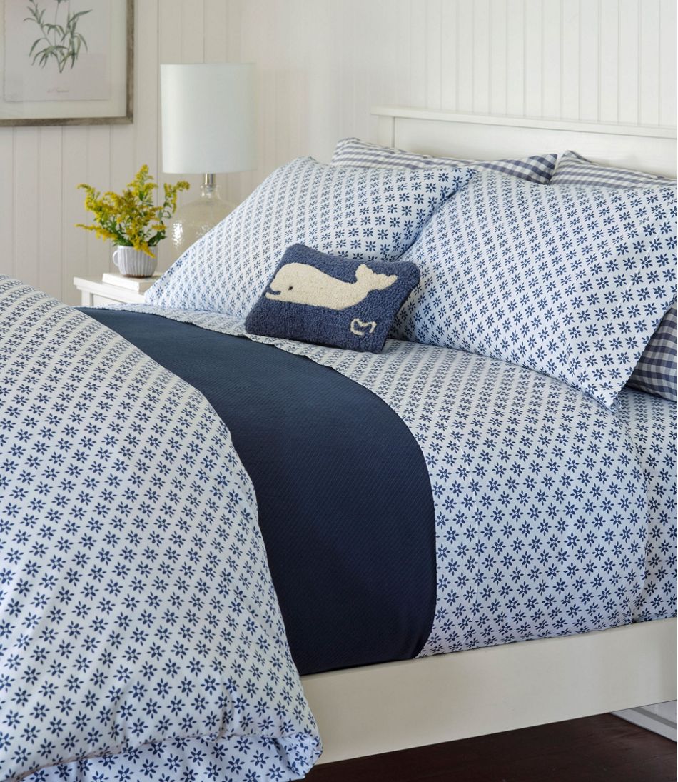 Sunwashed Percale Sheet Collection, Block Floral Print | L.L.Bean on sale
