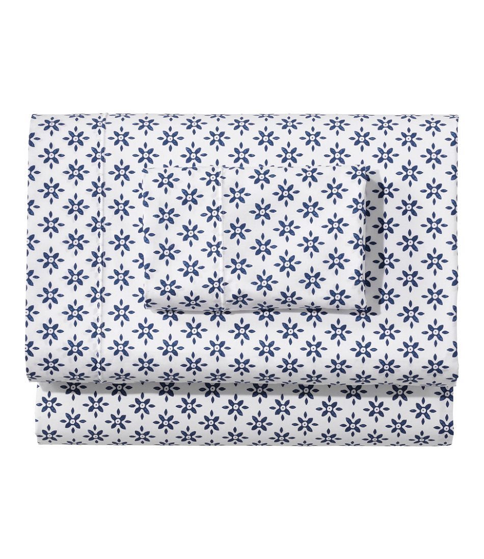 Sunwashed Percale Sheet Collection, Block Floral Print | L.L.Bean on sale