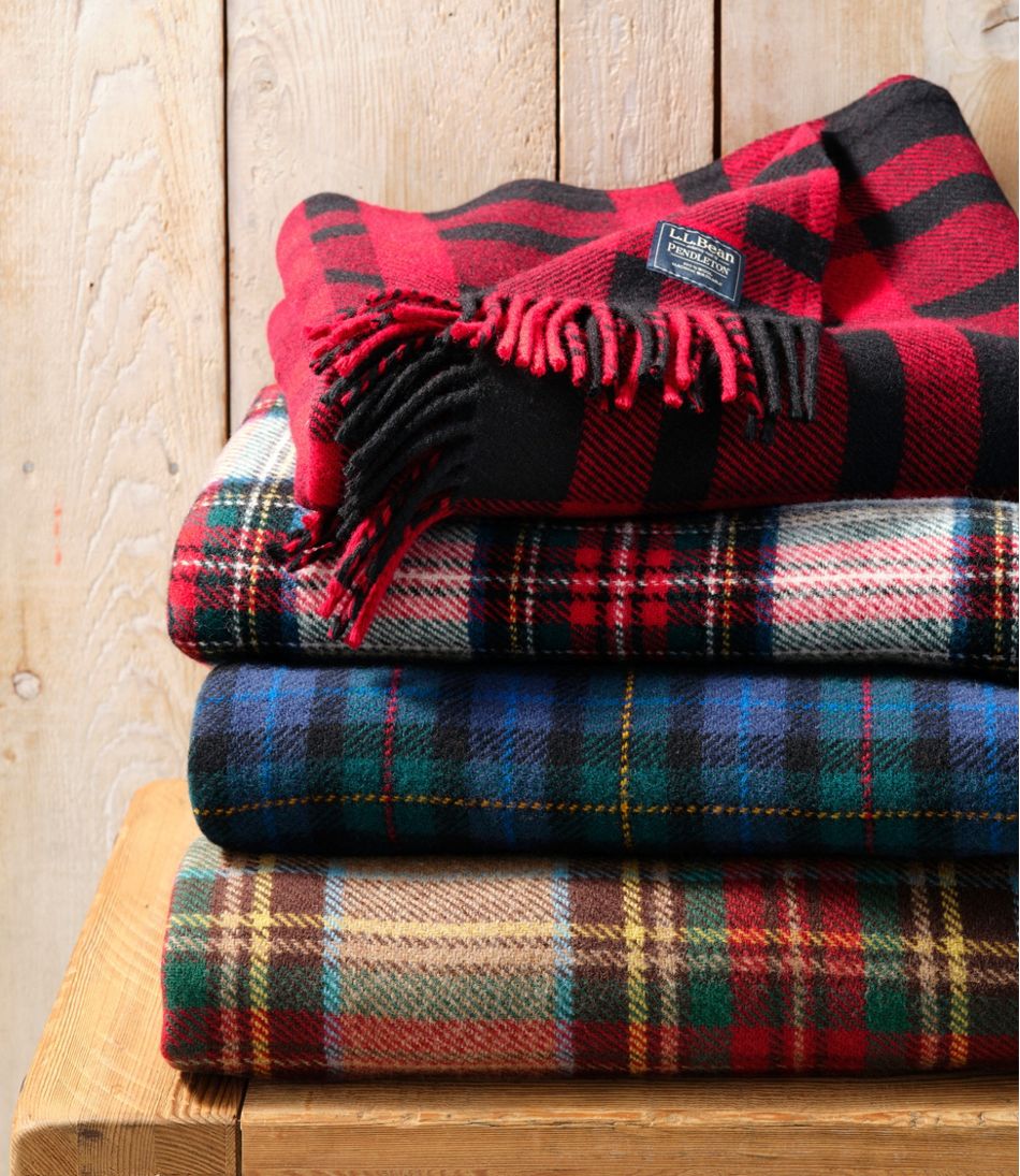 L.L.Bean Washable Wool Throw, Plaid 54" x 60" | L.L.Bean near me