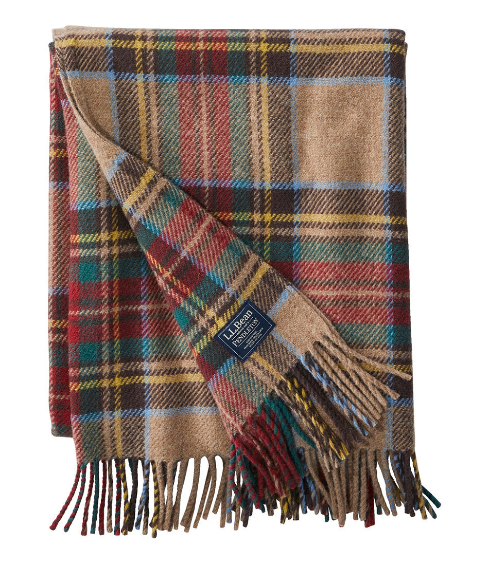L.L.Bean Washable Wool Throw, Plaid 54" x 60" | L.L.Bean near me