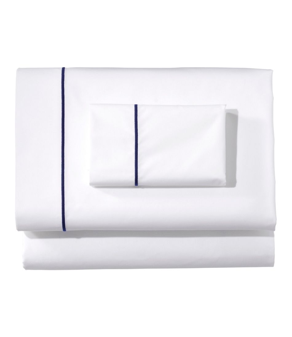 Premium Egyptian Percale Sheet Collection, Satin Stitch | L.L.Bean outlet