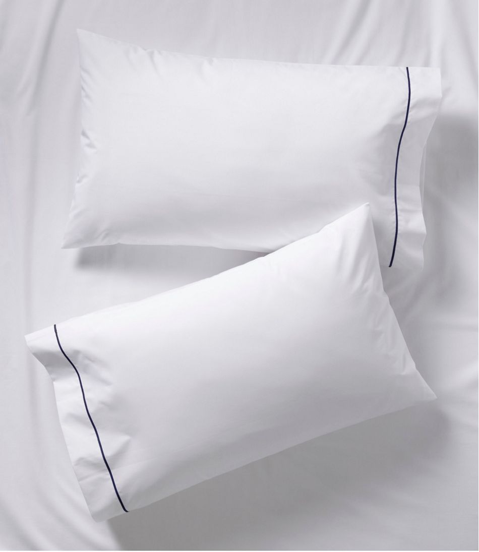 Premium Egyptian Percale Sheet Collection, Satin Stitch | L.L.Bean outlet